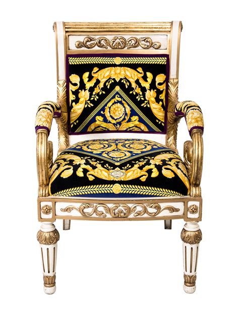 black versace chair